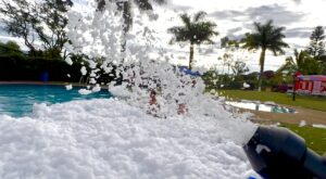 Fiesta de espuma